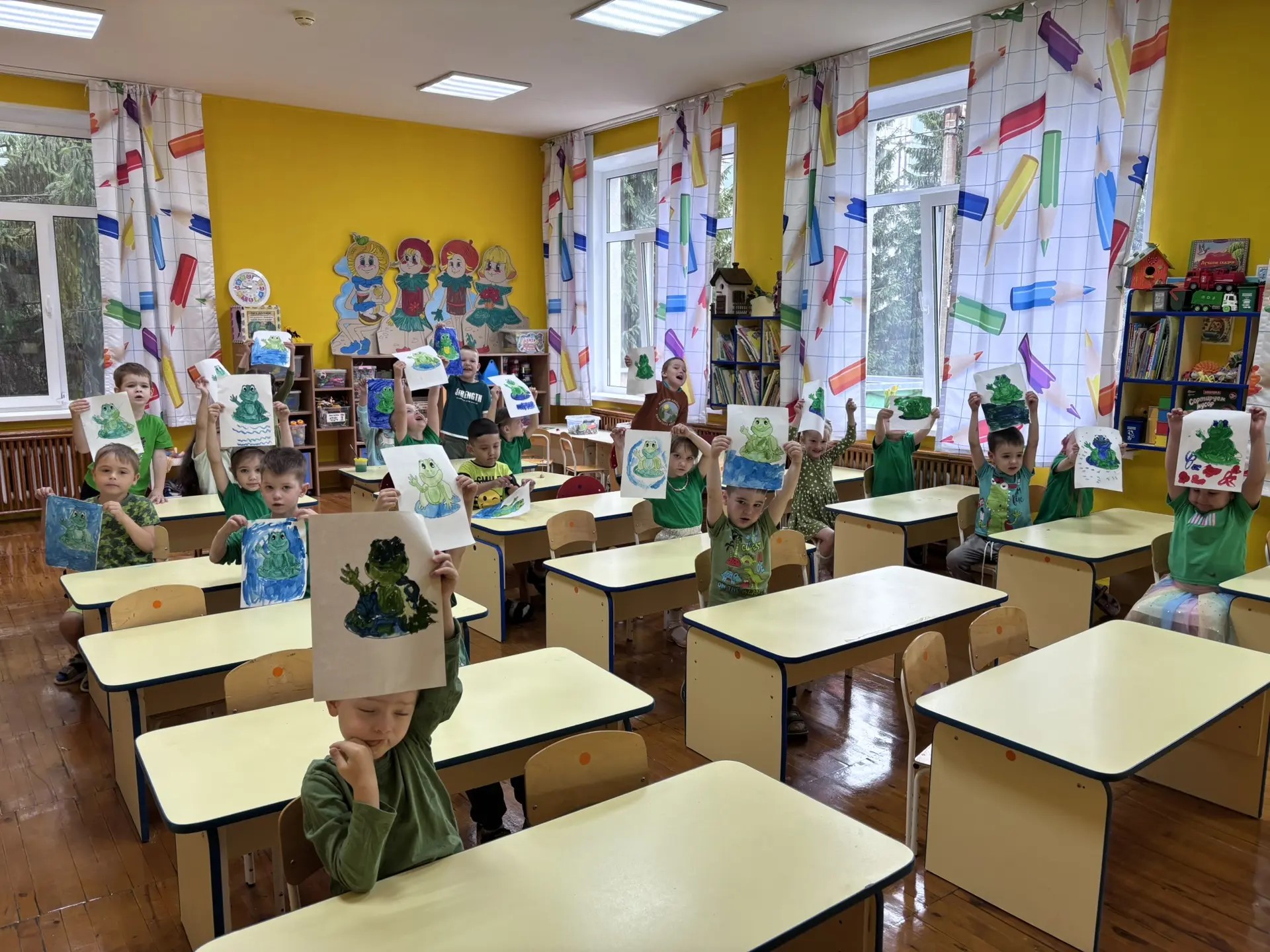 Наш детский сад окрасился в зелёный цвет!