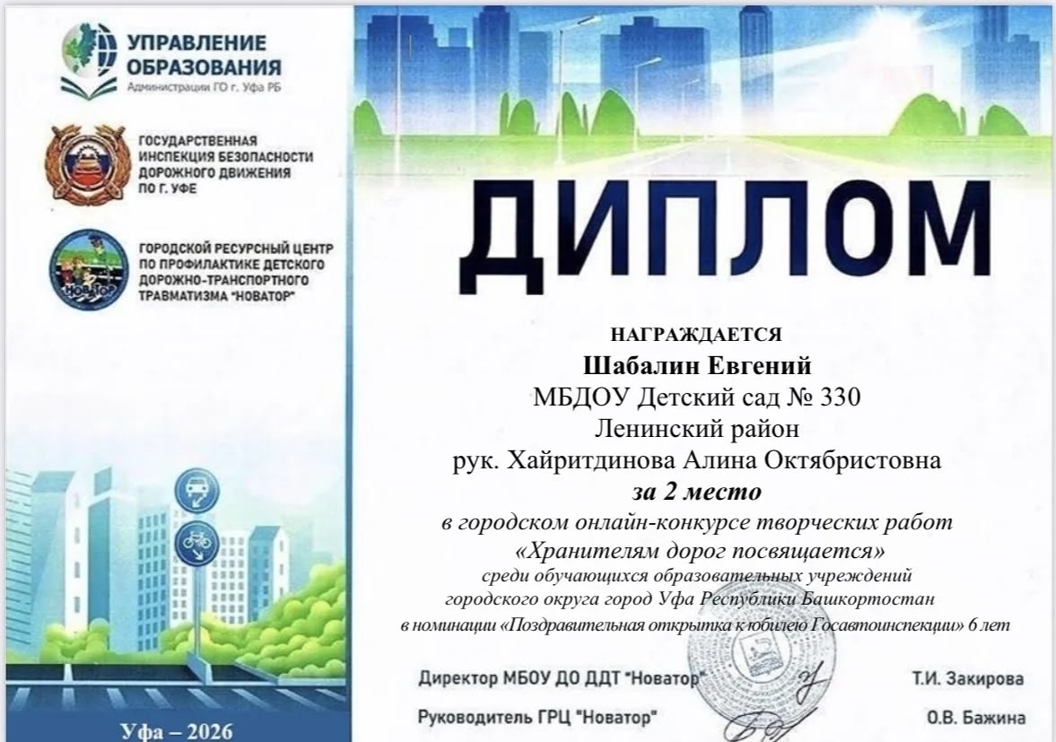 Блистательный успех наших воспитанников на городском уровне!